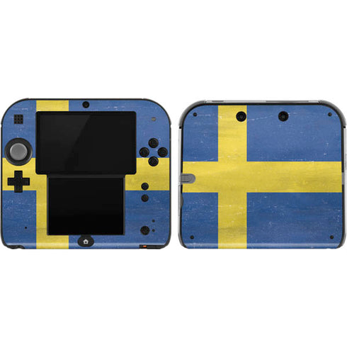 Sweden Flag Distressed Nintendo 2DS Skin